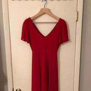 Mid-length dress by Reformation.